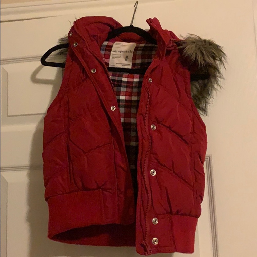 Red Aeropostale Puffer Vest